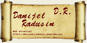 Danijel Radusin vizit kartica